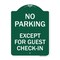 Signmission Parking Reserved for Guests Only, Green & White Aluminum Sign, 18" x 24", GW-1824-23386 A-DES-GW-1824-23386 - alternate 1